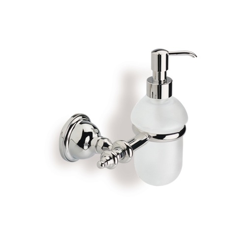 Soap Dispenser, StilHaus EL30, Classic Style Wall Mounted Glass Soap Dispenser EL30